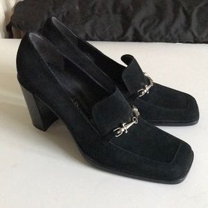 Casare Paciotti suede heels Italy Sz 37.5